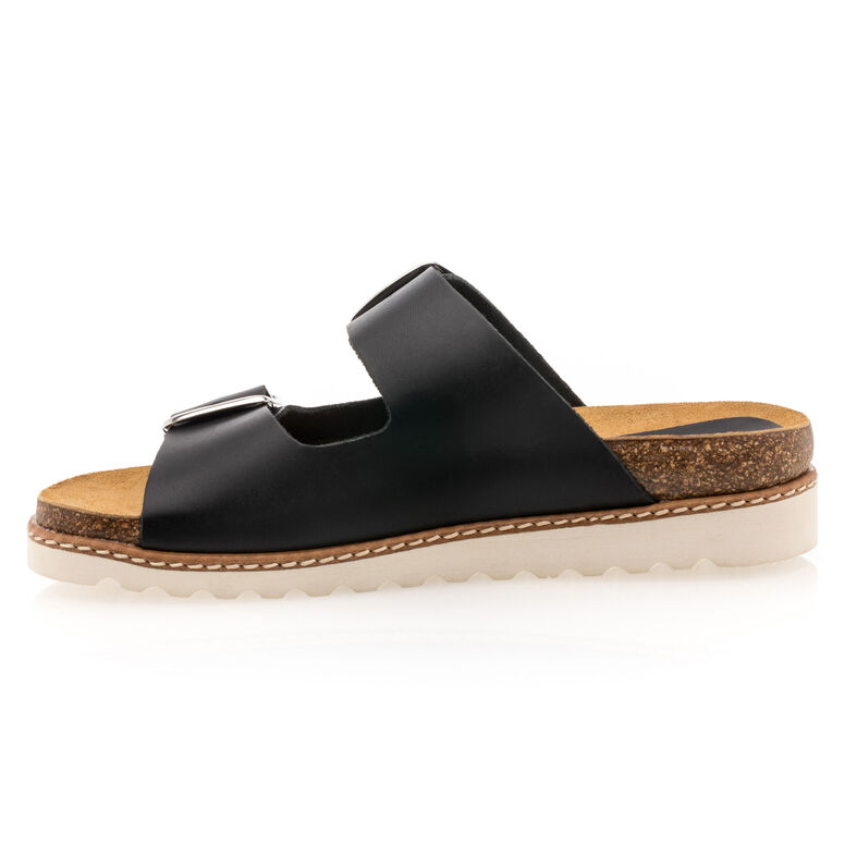 Svarte sandaler / sko med åpen tå til dame