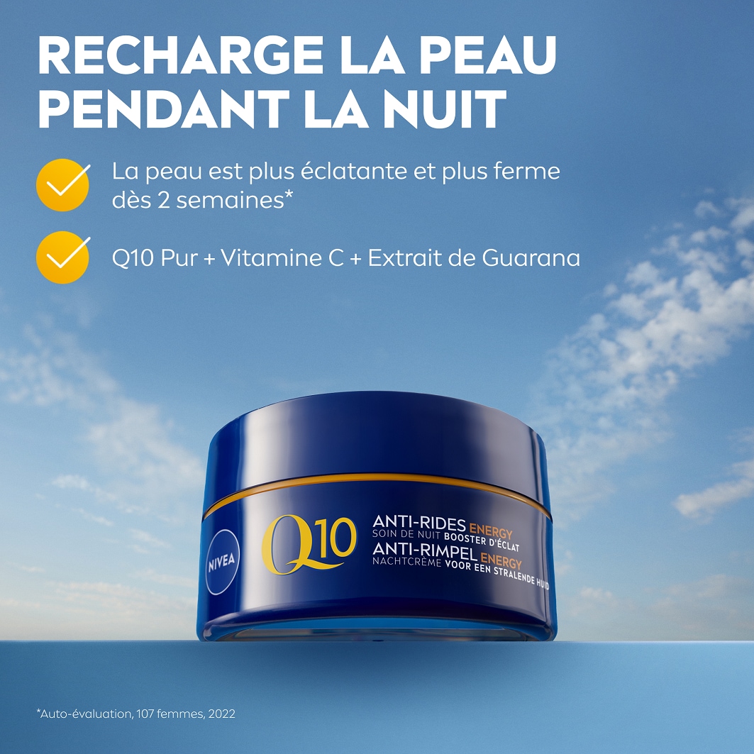 NIVEA Crème visage Nuit Anti-rides Booster d'éclat Vitamine C