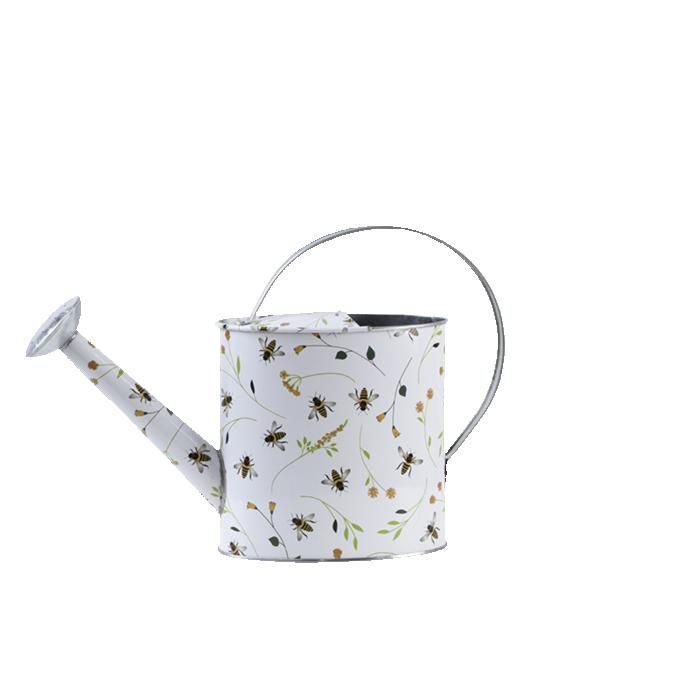 Arrosoir avec motif abeille 1.95L - L 32,2 x P 11,3 x H 23 cm - Acier galvanisé