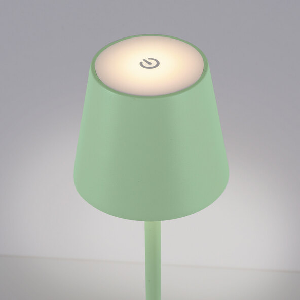 Buria LED battery-powered floor lamp, green