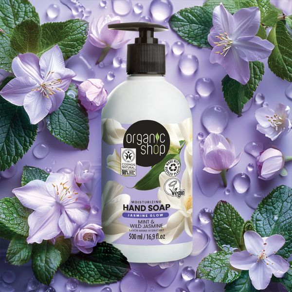 Organic Shop Hidratáló kézmosószappan Menta és Jázmin 500ml