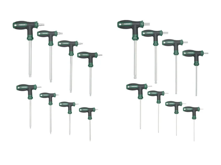 PARKSIDE® T-kahvainen jakoavainsarja, 8 osaa