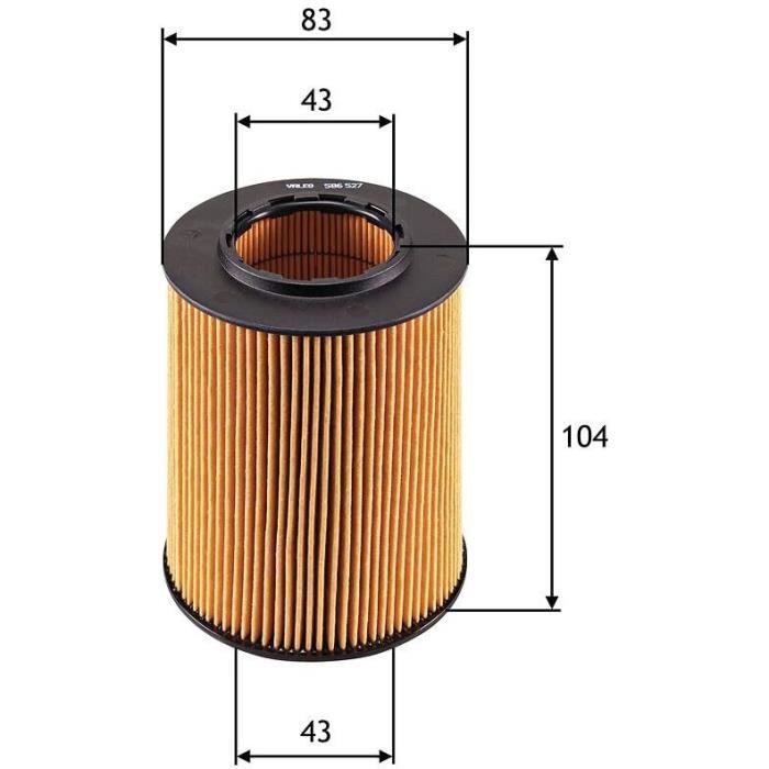 Filtro de aceite - VALEO - 586527 - FLT HUI BMW 5 523I BMW 3 320I