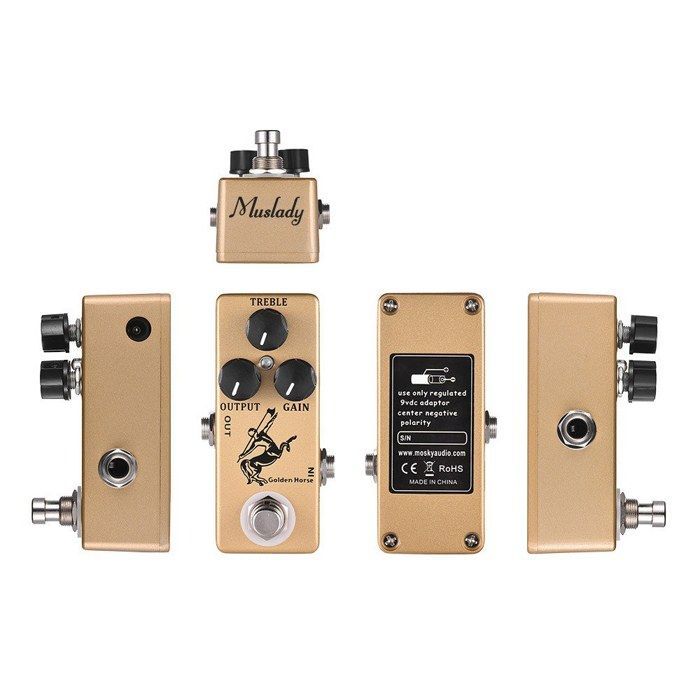 Pédale d'effets pour guitare électrique - RNCYN - Mini classique - Effet surcharge - Pour guitare et basse