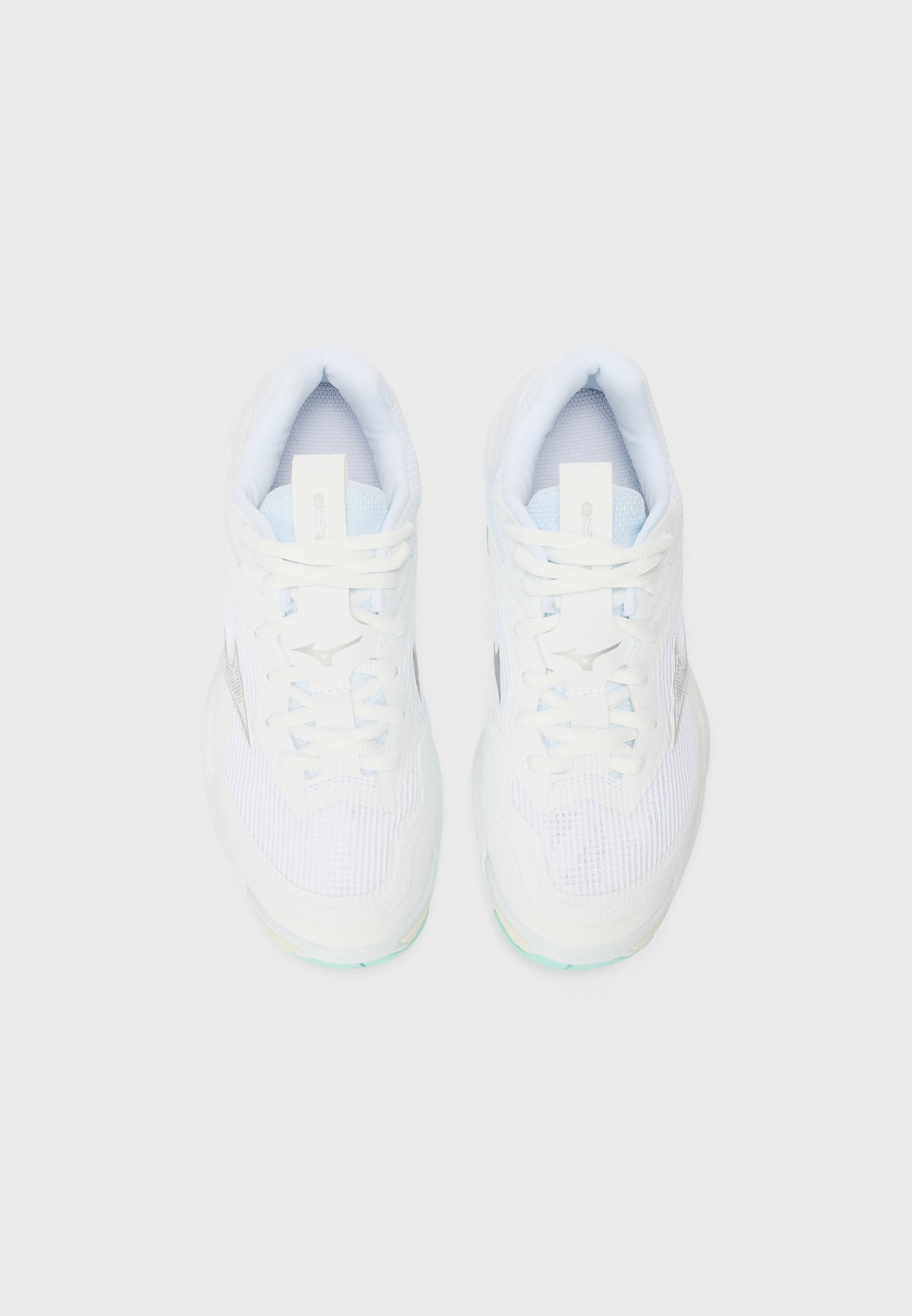 Mizuno WAVE STEALTH 6 - Handball shoes - white/blue tint