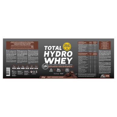 GOLDNUTRITION baltymų milteliai šokolado skonio „Total Hydro“ 900 g 900 g
