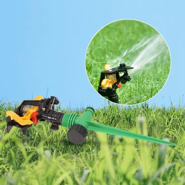 360° draaibare gieter voor tuin, erf, besproeiing, irrigatie, ronde gazonsproeier - KOA