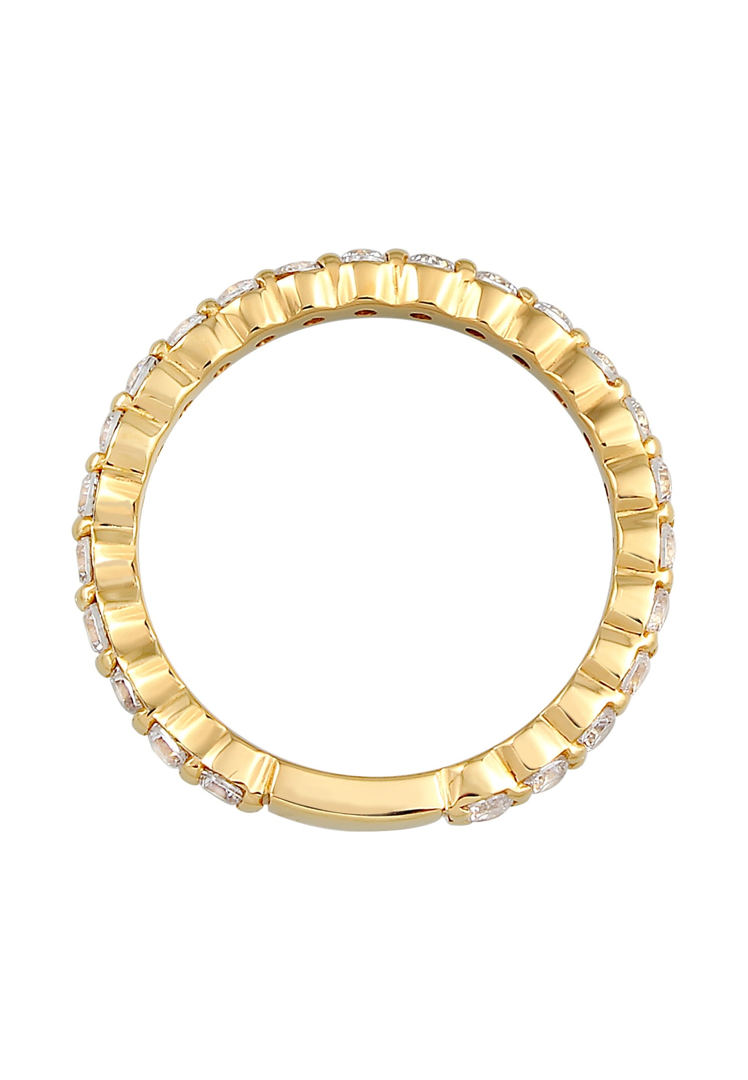 Elli Femmes Bande Mémoire étincelant avec Cristaux de Zirconium en Argent Sterling 925