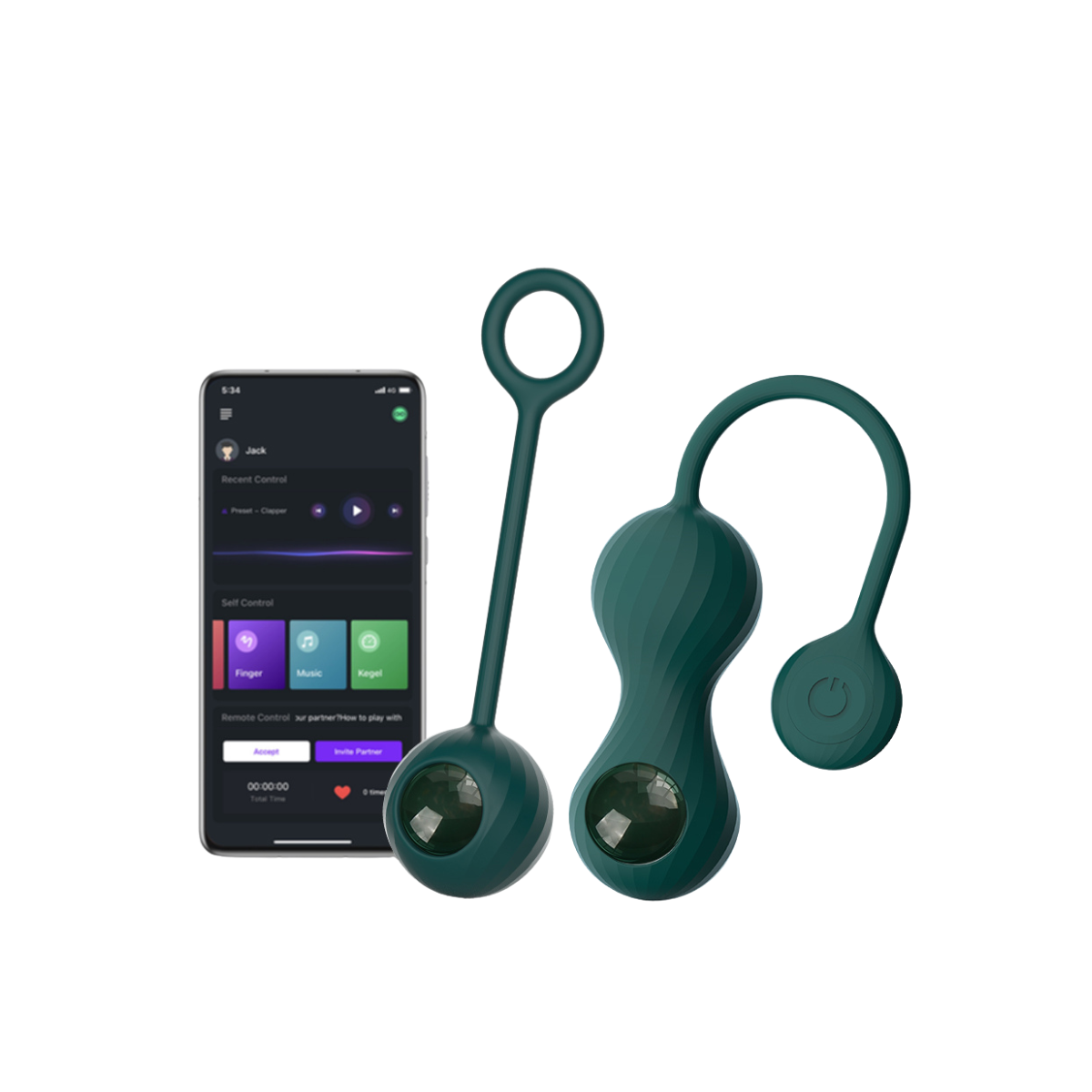 Vibrador Kegel Inteligente Magic Motion Crystal Duo
