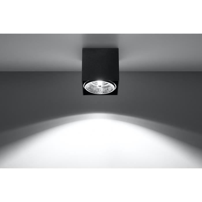 Plafoniera a LED - BLAKE - Loft moderno - Nero - 1x40W - Design contemporaneo