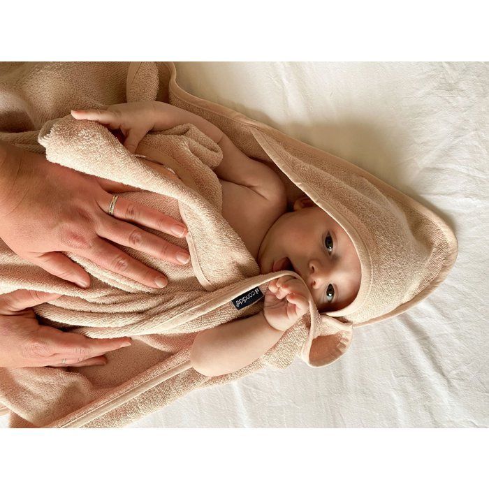 XXL Badhanddoek voor ouder/baby - CANDIDE - 100x100 cm - Roze
