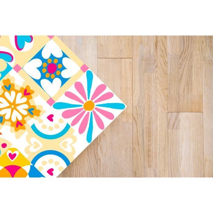 Tapis - Agatha Ruiz de la Prada - Hydraulique - Crème - 100x100 cm - Vinyle Synthétique