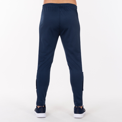 Joma Championship IV Marineblauwe en Witte Lange Broek