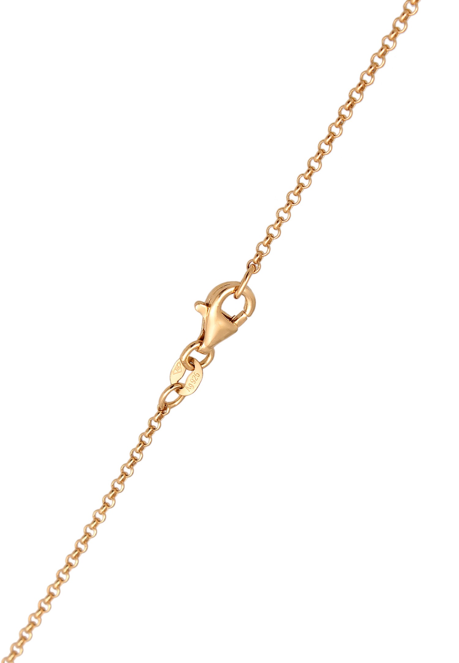 Elli Femmes Cœur Pendentif Cut-Out Martelé en Argent Sterling 925 Plaqué Or