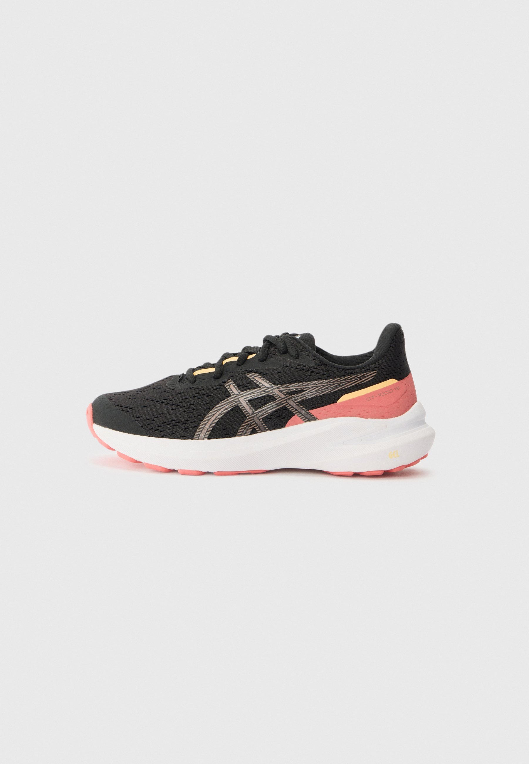 ASICS GT-1000 13 UNISSEX - Tênis de corrida de rua - preto/vermelho esburacado