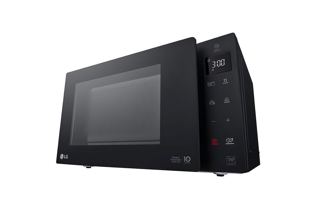 Microondas LG MH6535GIB de 25 litros, color negro.
