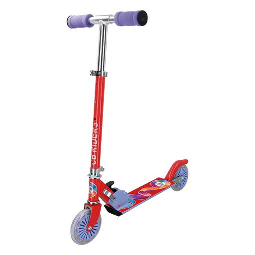 Step voor 3-jarigen, opvouwbare aluminium step, 2 wielen, 12 cm, CB Riders