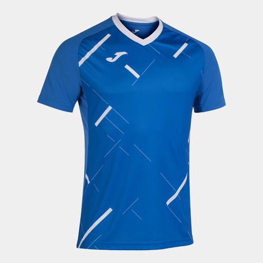 Camiseta Manga Corta Joma Tiger Iii Royal Blanco
