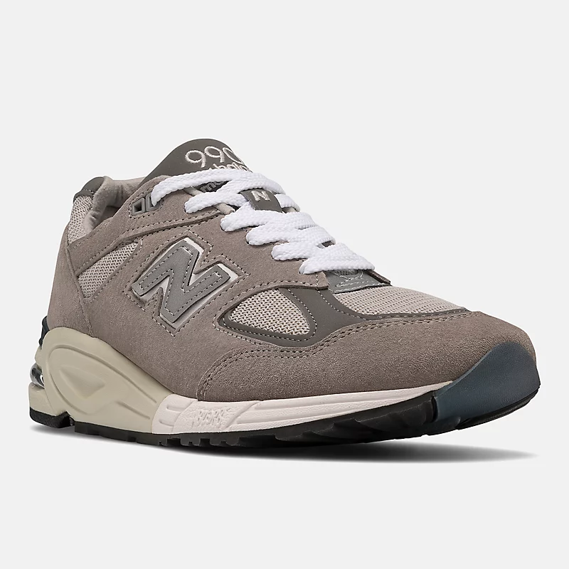 Męskie buty MADE in USA 990v2 Core – szare z białym