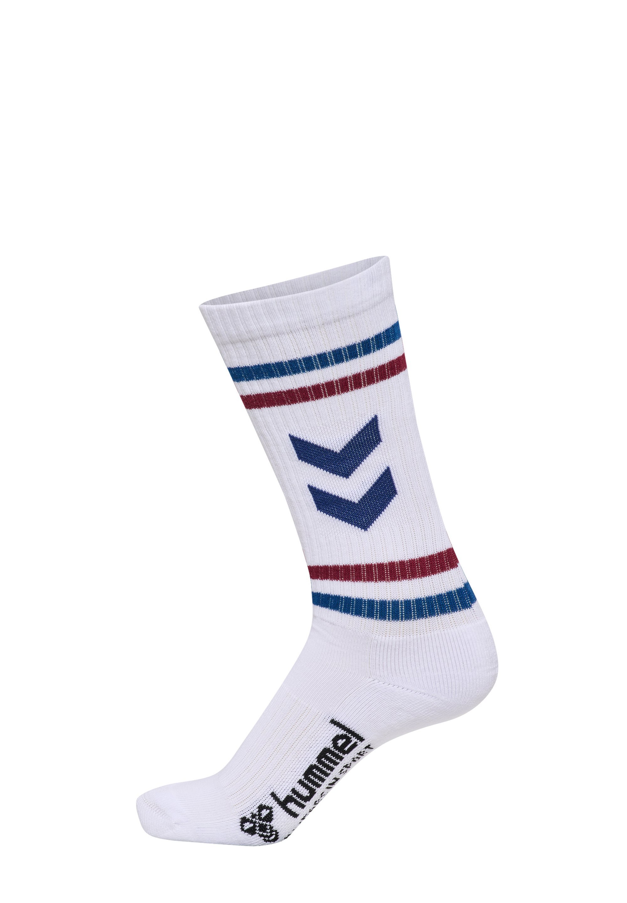 Hummel 3-PACK CHEVRON HIGH RETRO - Sportsokken - wit/multicolor