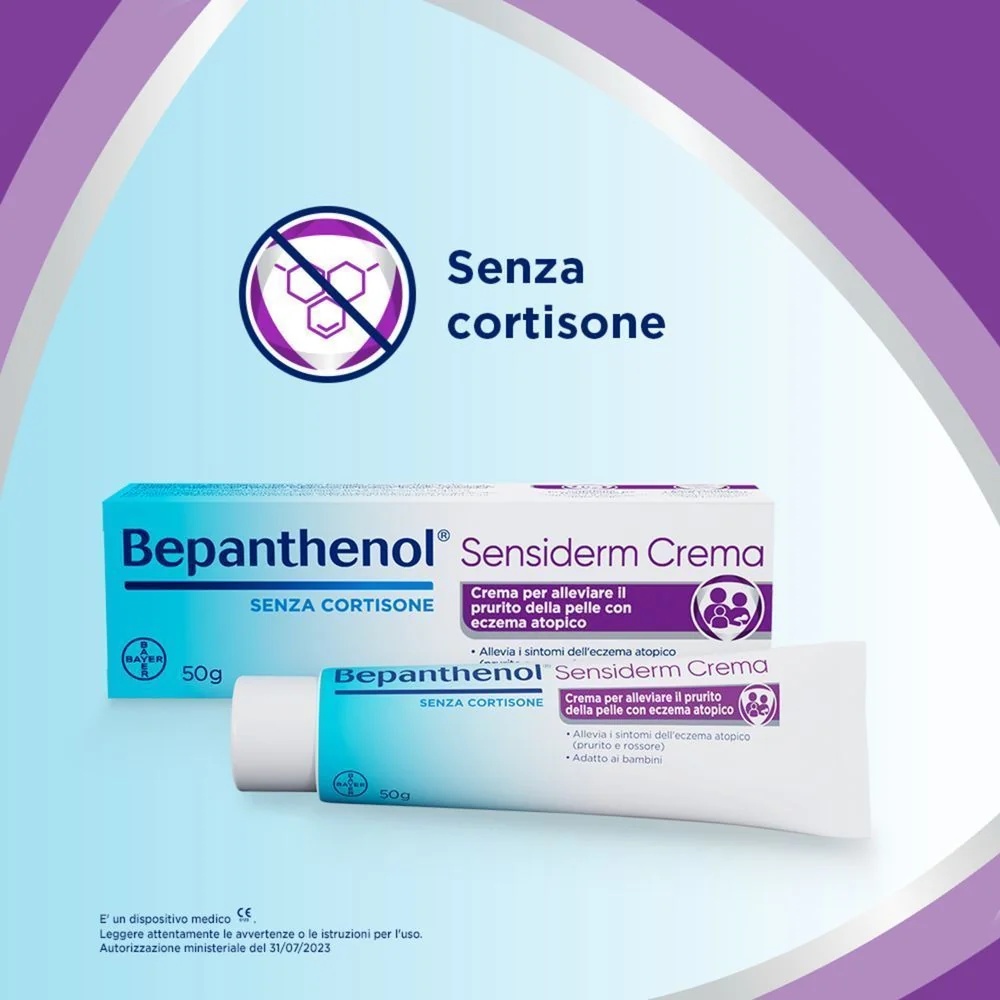 BÉPANTHÉNOL Bepanthénol Sensiderm crème apaisante 50 g Dermatite et démangeaisons