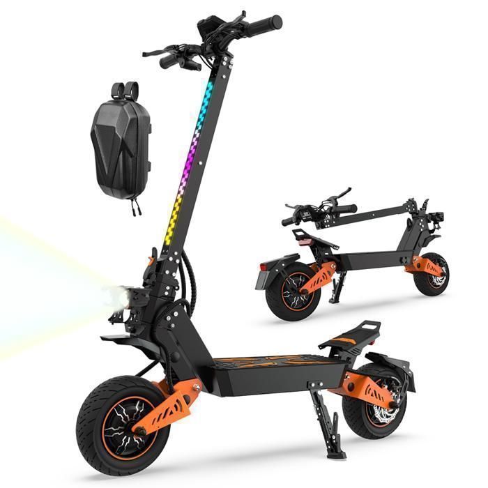 Trottinette Electrique TUNO NT5Ultra Avec APP 1500W*2 Vitesse Max. 70km/h Autonomie 65-75km 52V20.8Ah Pneus 11'' 4 Modes