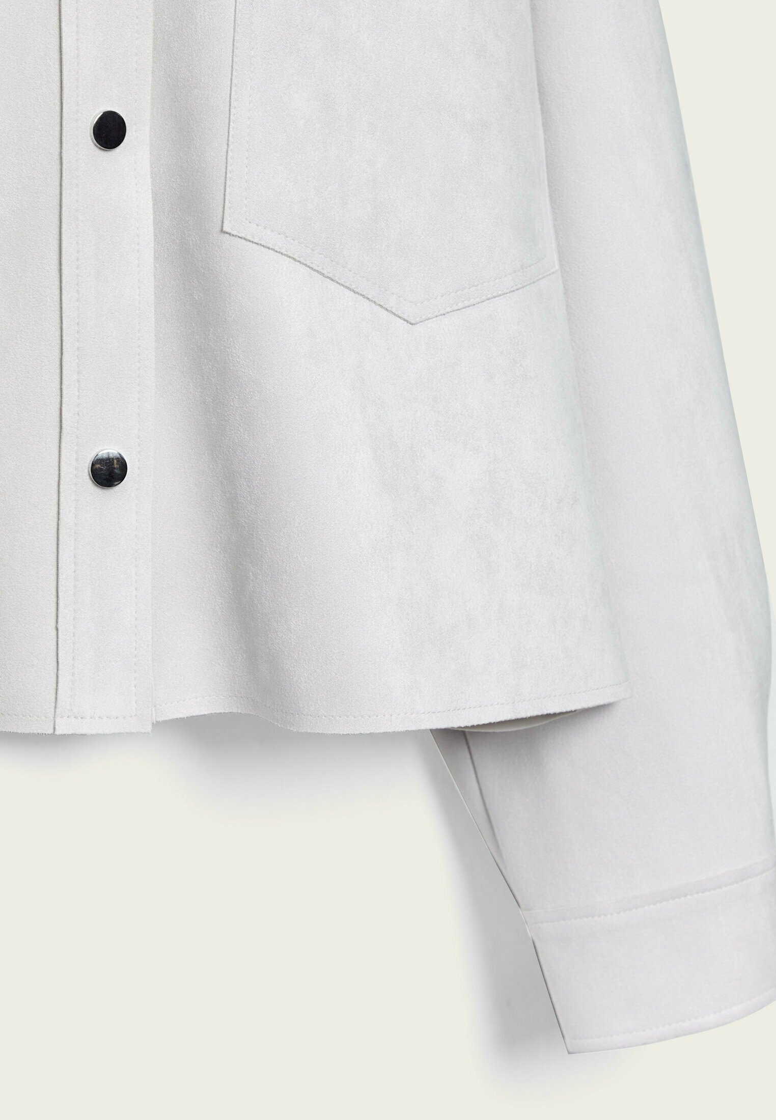 Stradivarius Kunstlederjacke – cremeweiß