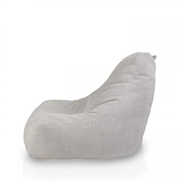KEIKO M Sitzsack aus grauem Cord