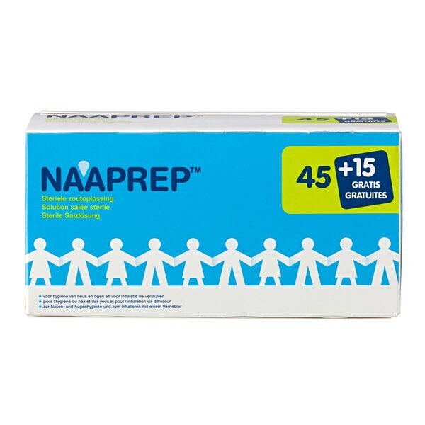 Sterilný fyziologický roztok Naaprep<br>Zdravotnícka pomôcka - 60 x 5 ml