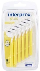 INTERPROX Interprox Plus Mini 6 cepillos interdentales amarillos