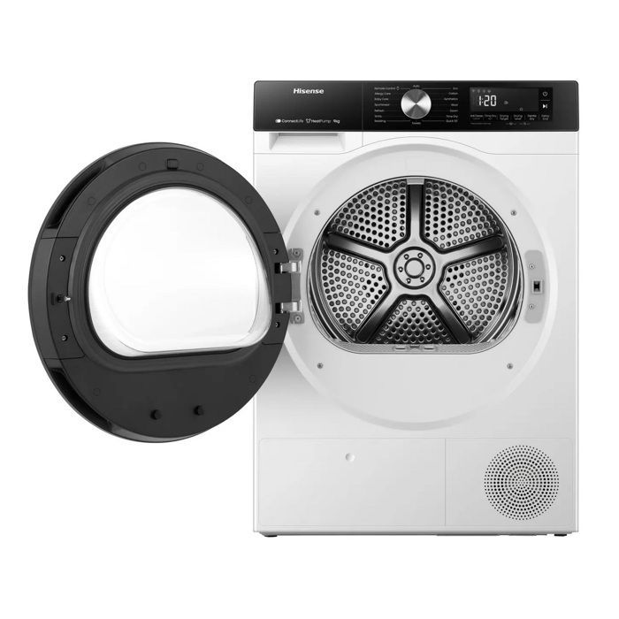 Hisense 60 cm 9 kg varmepumpetørketrommel, hvit - DH3S902UWDC