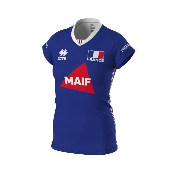 Camisa oficial feminina da Seleção Francesa de Futebol para jogos em casa em 2023 - Azul - Tamanho P
