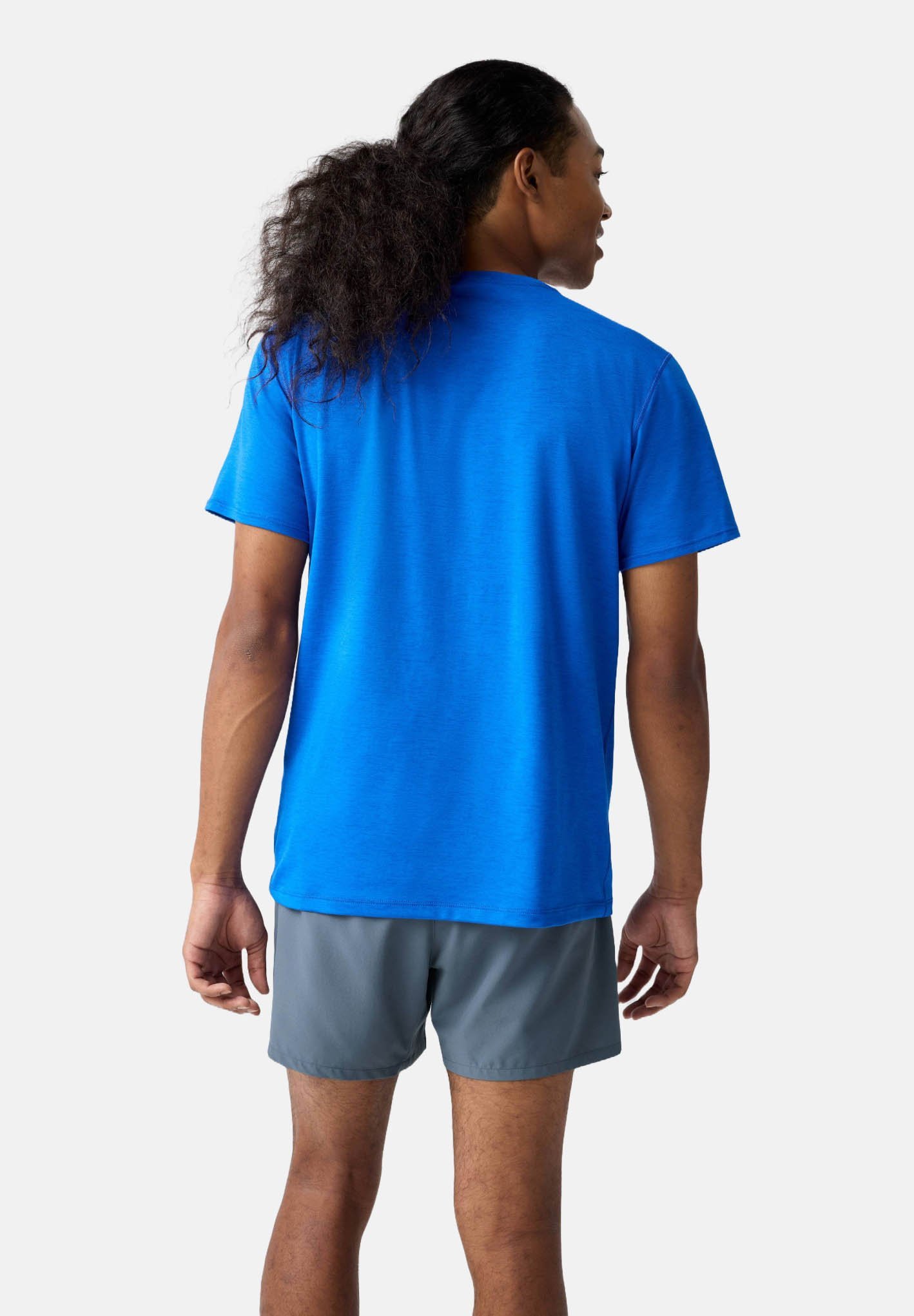 Brooks LUXE SHORT SLEEVE - T-shirt sportiva - htr neon blue