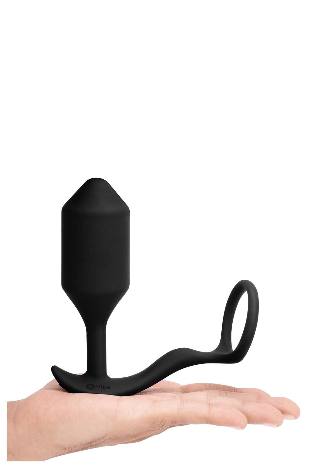 B-Vibe Vibrerende Snug & Tug XL Sort