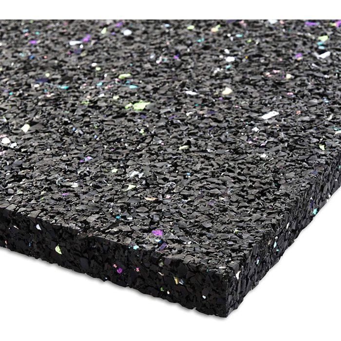 Alfombrilla antivibración de 60 x 60 cm y 0,5 cm de grosor, recortable, para lavadoras y secadoras.
