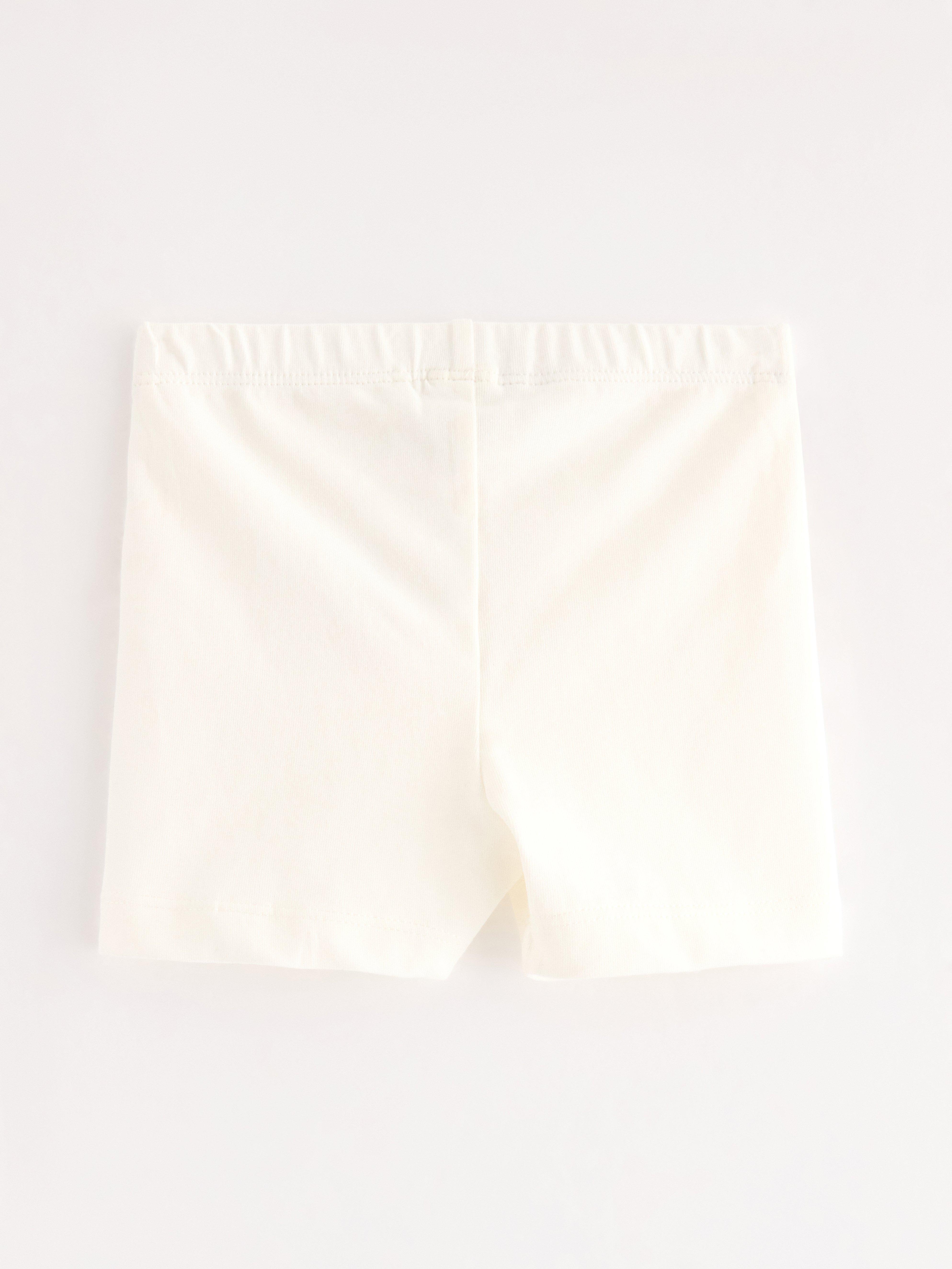 Pantaloni de ciclism alb deschis