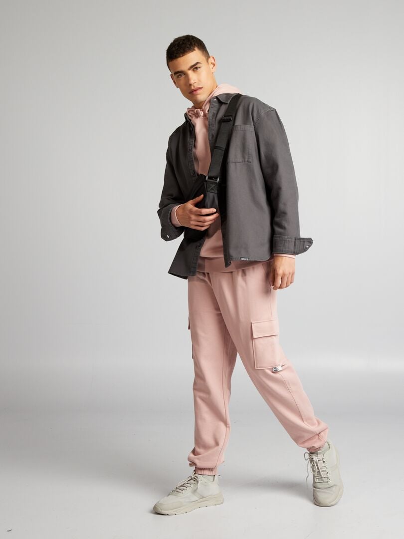 Pantalones deportivos con múltiples bolsillos - MORADO