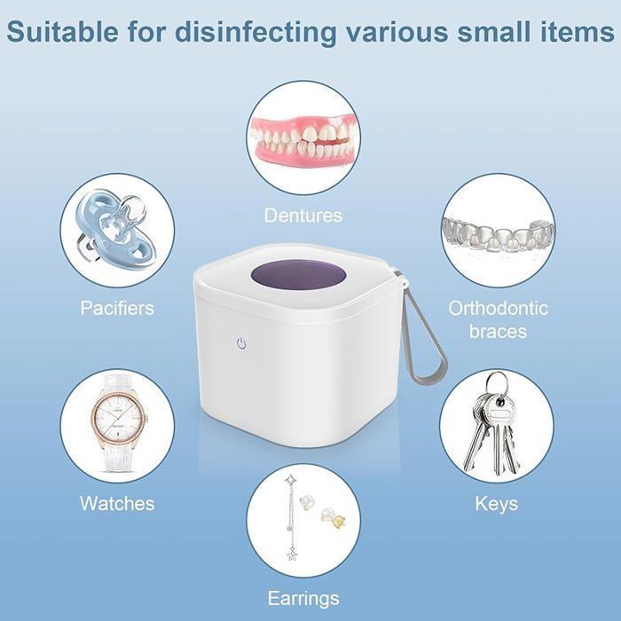 Stérilisateur de biberon UV portable pour bébé, 70 utilisations par charge, stérilise tétines et accessoires de tétine