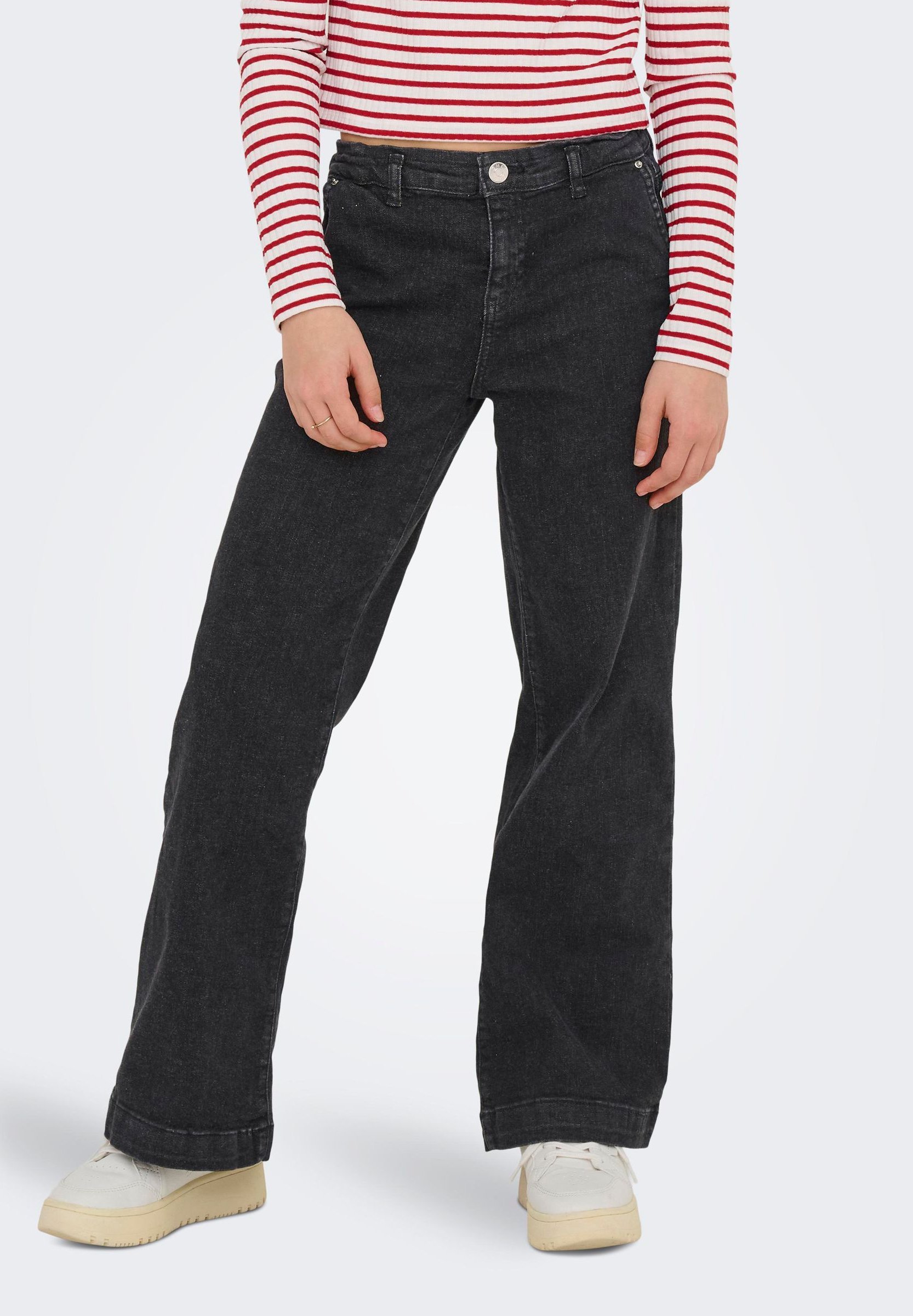 UNIQUEMENT POUR FILLES - Jeans évasés - denim noir