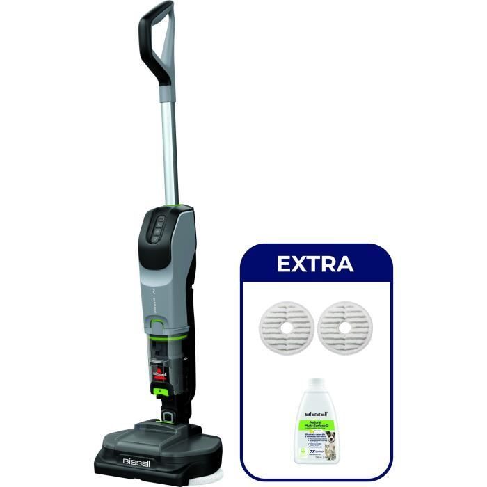 BISSELL SpinWave + Vac Pet Select - Aspirapolvere/Pulitore senza fili - 25,9 V - 3 modalità - 70 min
