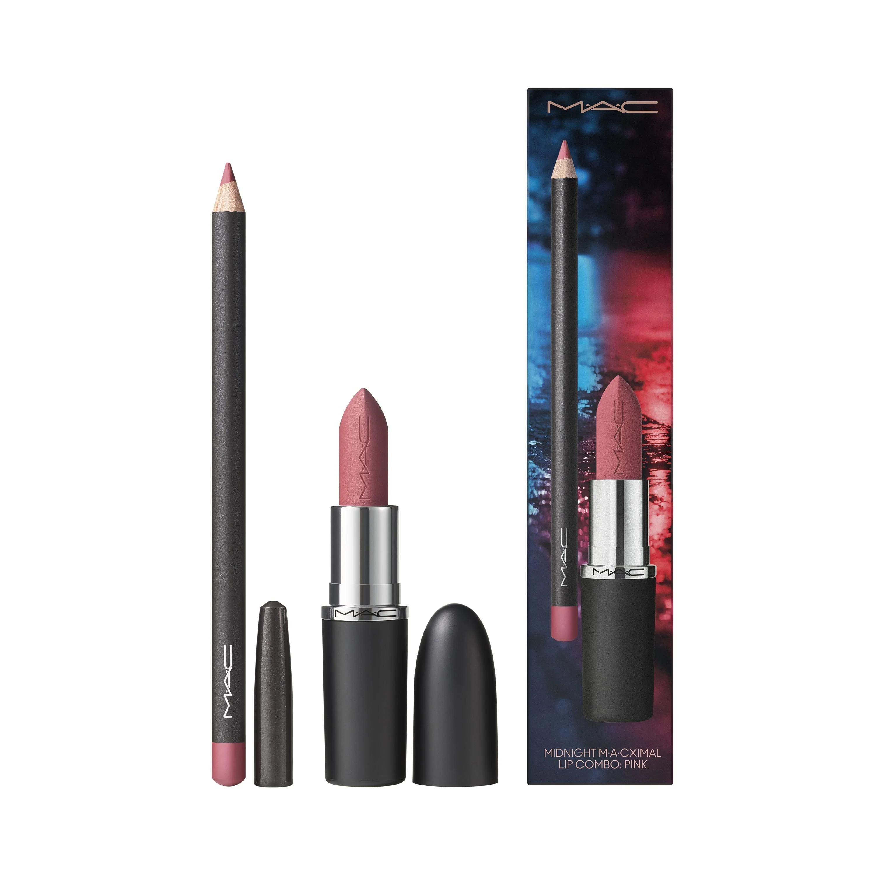 Rossetti Midnight M·A·Cximal Lip Combo - Cofanetto Make Up, Rossetto, Matita labbra