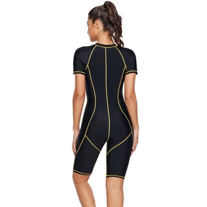 Women's one-piece swimsuit for sports training, quick-drying surf suit with UV protection