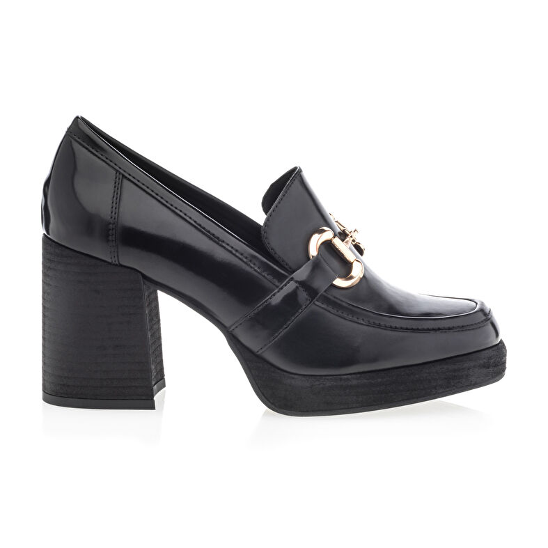 Svarte loafers/båtsko til dame