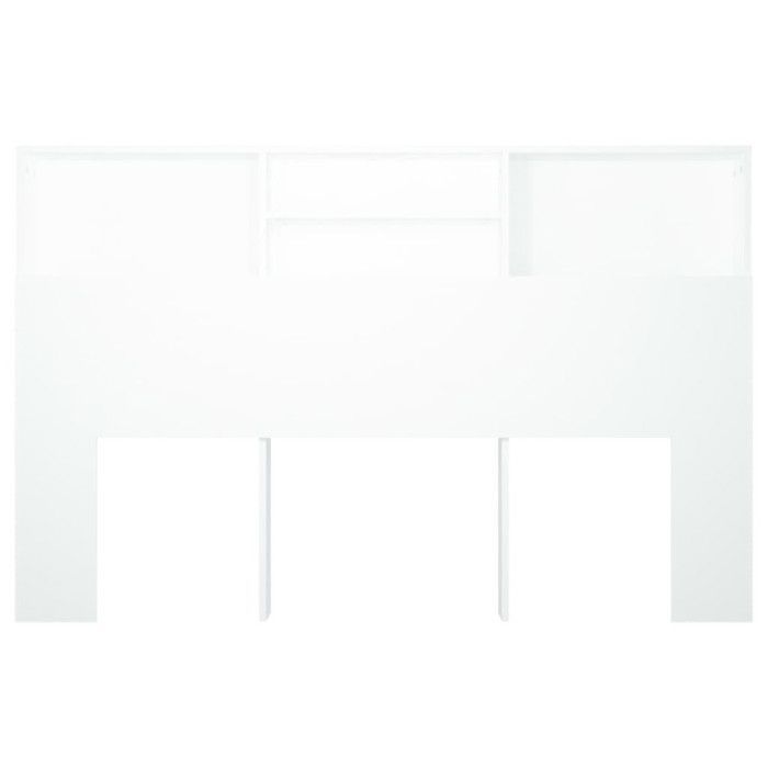 cabecero blanco vidaXL para armario, 160x19x103,5 cm, 811871