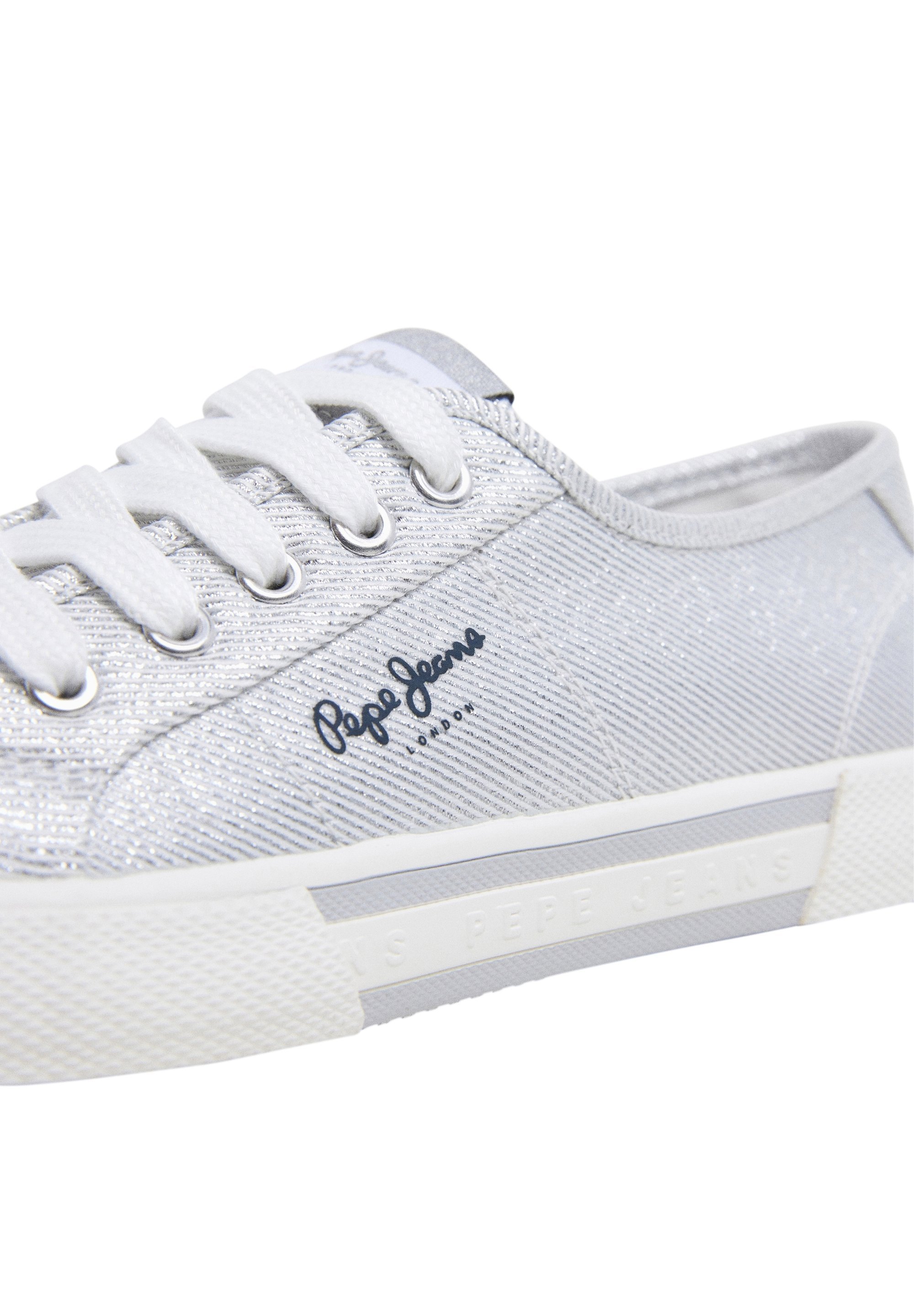 Pepe Jeans sneakers - zilverkleurig