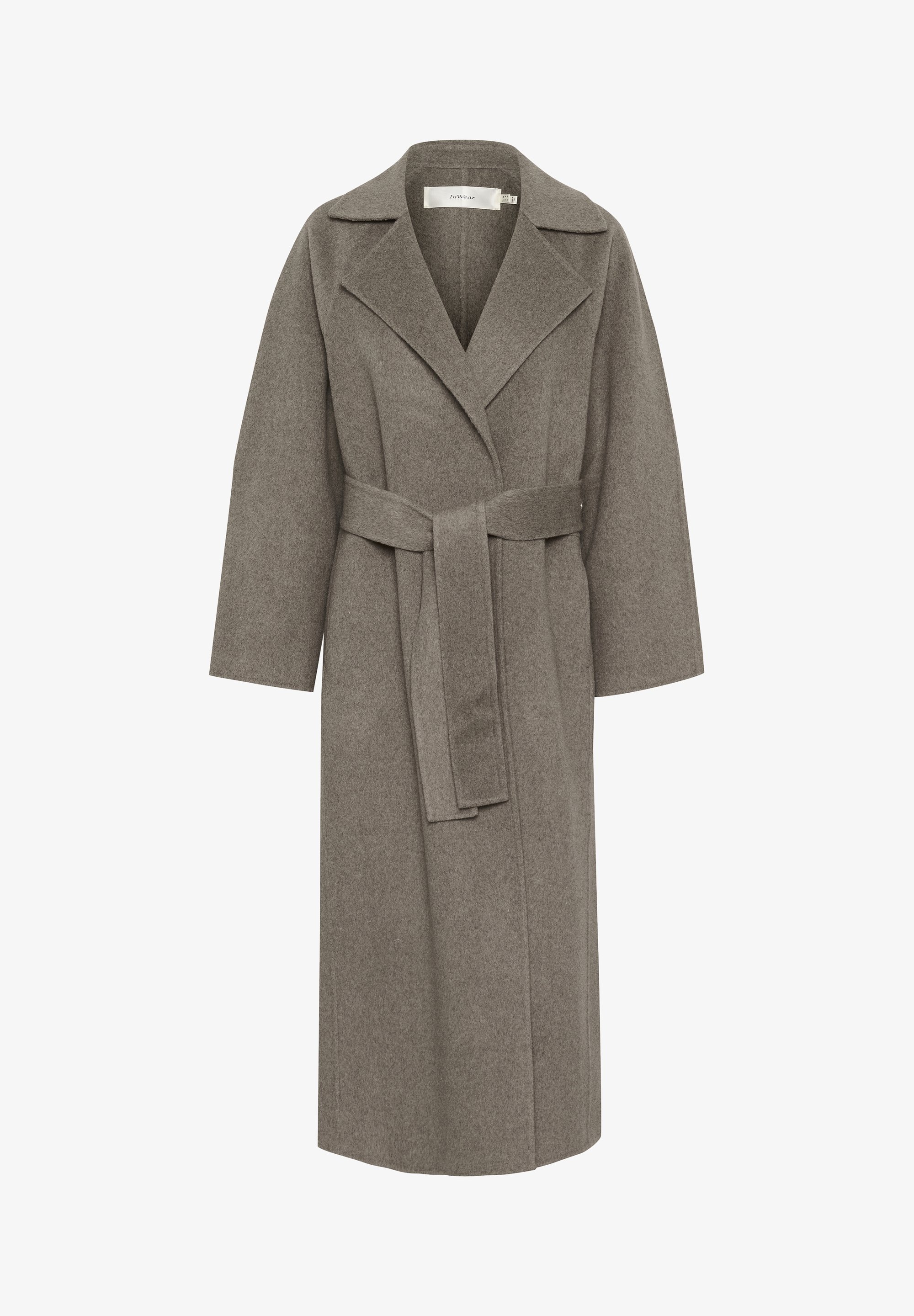 Płaszcz InWear Classic - piaskowo-szary melanż