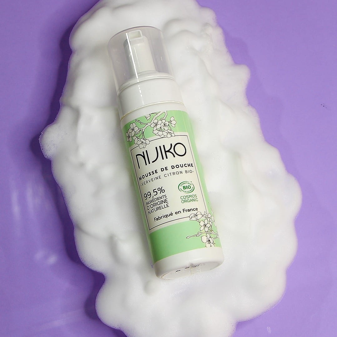 NIJIKO Mousse de Douche Bio Verveine - Citron