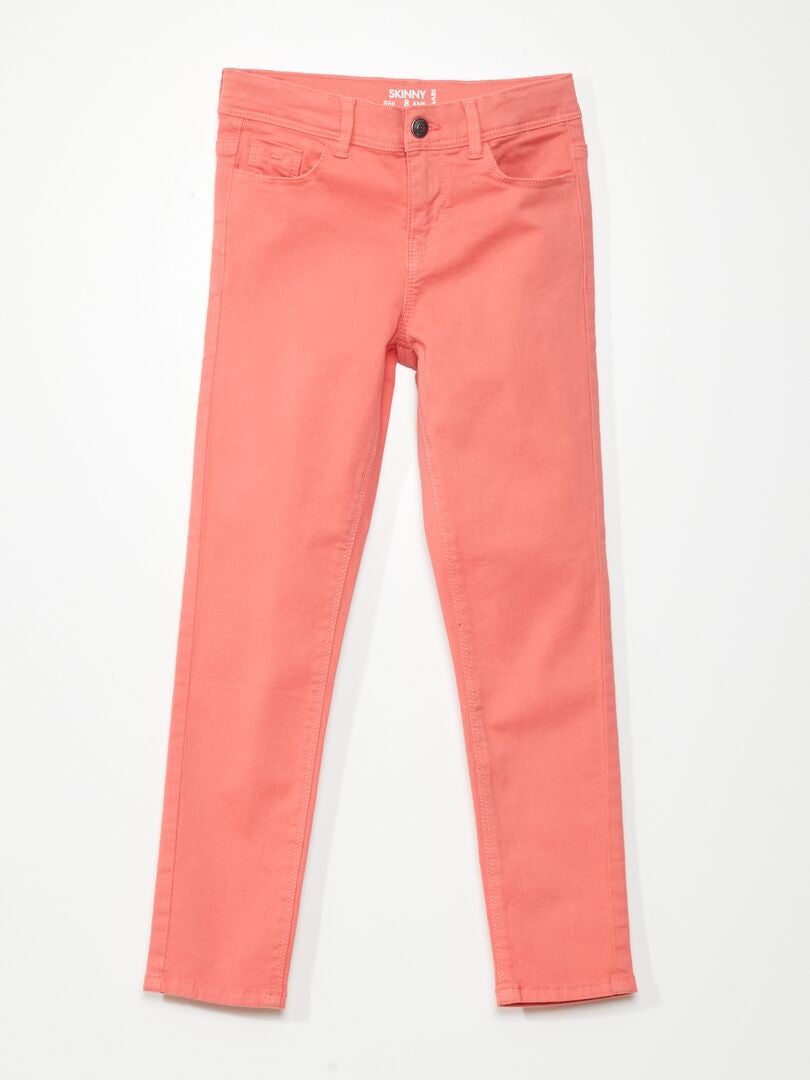 Pantalones ajustados - NARANJA
