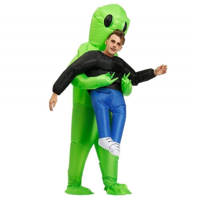Costume gonfiabile - Alieno - Poliestere - Ventilatore incluso - Adatto a persone alte da 150 cm a 190 cm