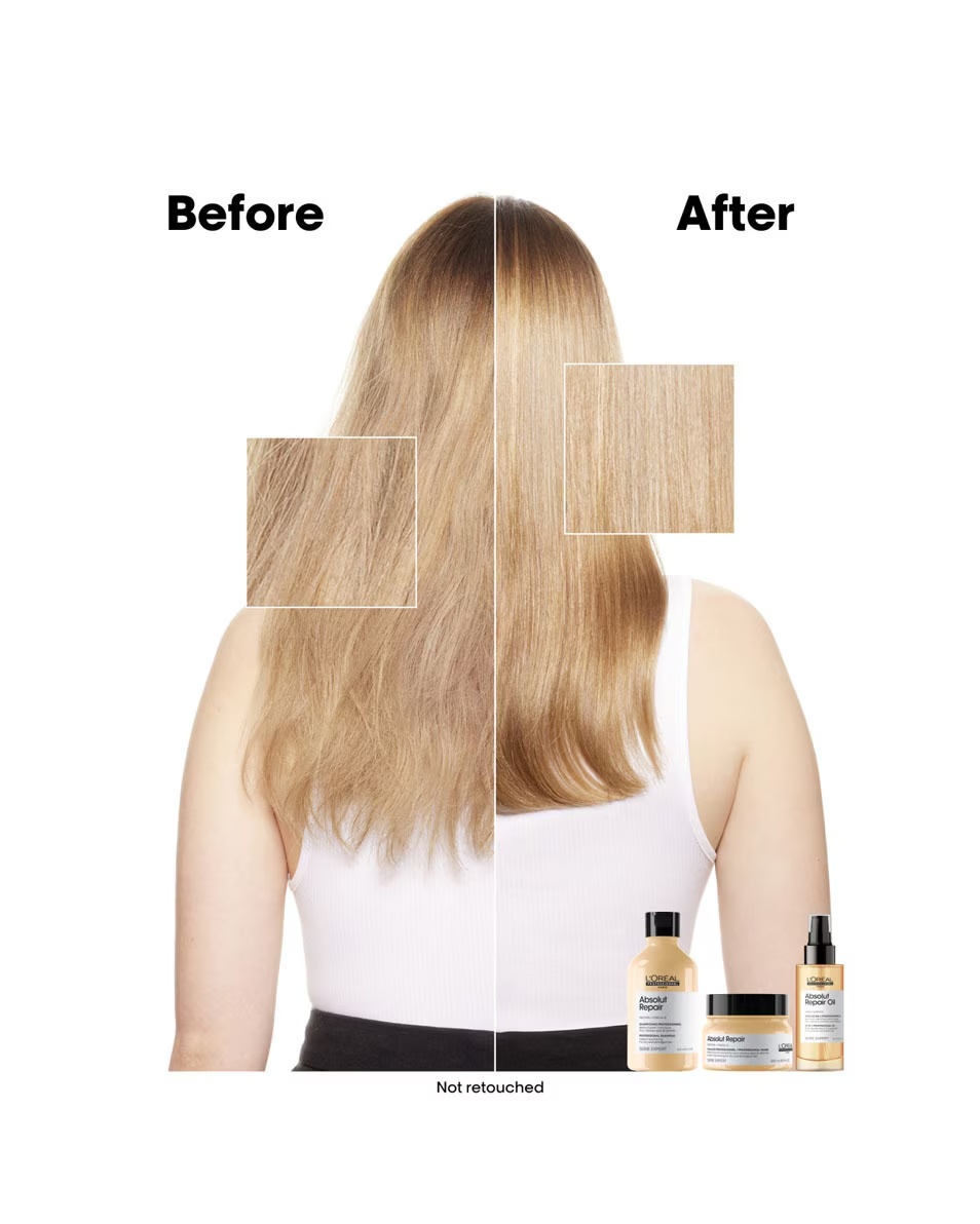 L'OREAL PROFESSIONNEL Absolut Repair Gold Σαμπουάν άμεσης επανόρθωσης ξηρών και ταλαιπωρημένων μαλλιών